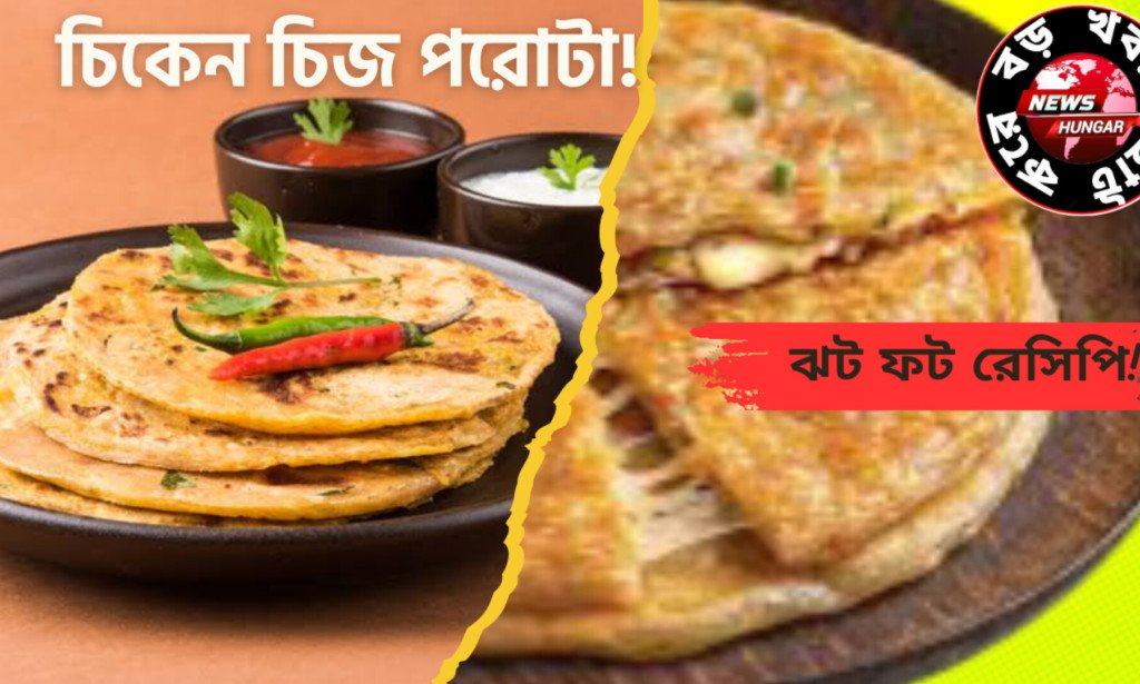 চিকেন চিজ পরোটা!